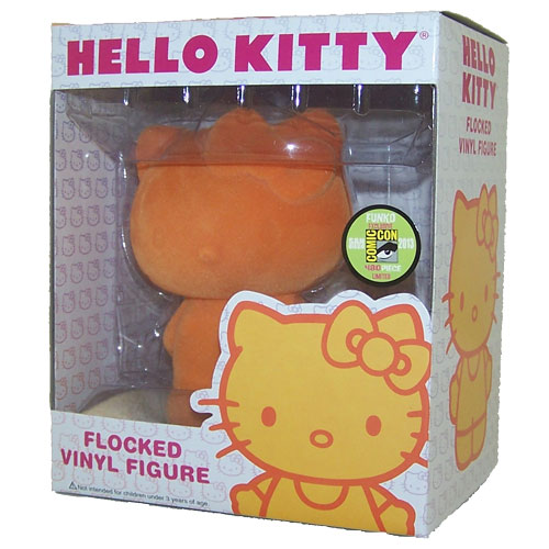 Funko SDCC 2013 Exclusive - Vinyl Figure - HELLO KITTY (Orange Flocked - 4.5 inch)