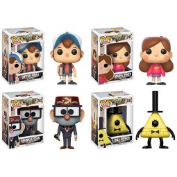 Funko POP! Animation Vinyl Figures - Gravity Falls - SET OF 4 (Dipper, Mabel, Grunkle & Bill) Funko POP! Animation Vinyl Figures - Gravity Falls - SET OF 4 (Dipper, Mabel, Grunkle & Bill)