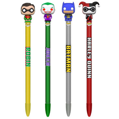 Funko Collectible Pens with Toppers - DC Comics Batman - SET OF 4