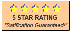 5 Star Rating - Satisfaction Guaranteed! 5 Star Rating - Satisfaction Guaranteed!