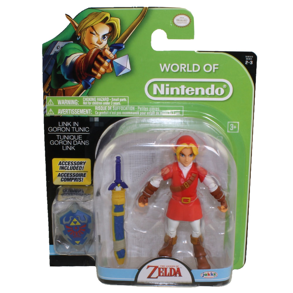 Jakks Pacific Toys - World of Nintendo Wave 8 Figure - LINK in Goron Tunic (Legend of Zelda)(4 inch)