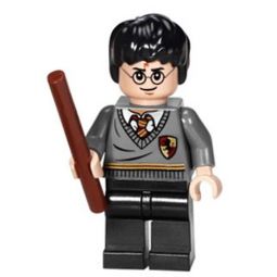 LEGO Minifigure - Harry Potter - HARRY POTTER in Gryffindor Sweater with Wand