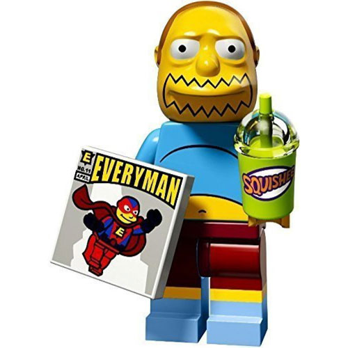 LEGO Minifigure - The Simpsons - COMIC BOOK GUY with Squishee & Comic