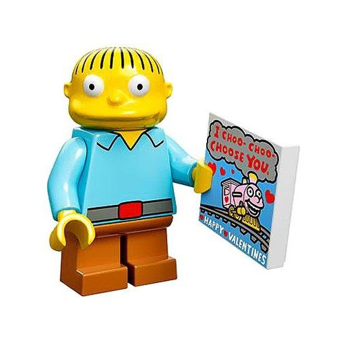 LEGO Minifigure - The Simpsons - RALPH WIGGUM with Valentine's Day Card