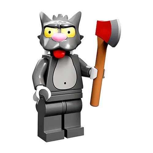 LEGO Minifigure - The Simpsons - SCRATCHY with Axe