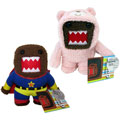 License 2 Play - Plush Stuffed Toys - SET OF 2 DOMOS (Teddy Bear & Super Hero) (Small - 6 inch)