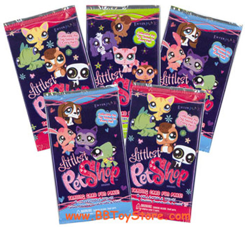 Littlest Pet Shop - Trading Card Fun Pak - Packs ( 5 Pack Lot )