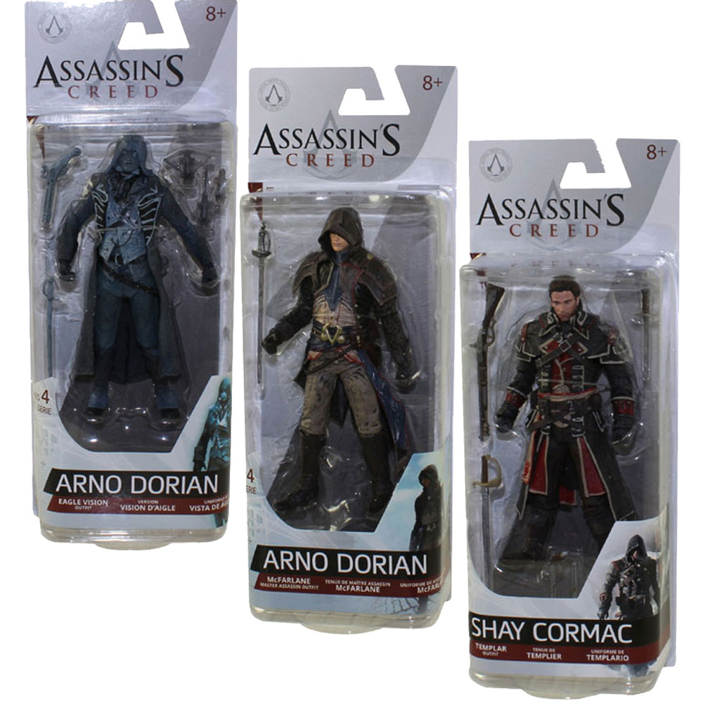 McFarlane Toys Action Figures - Assassin's Creed Series 4 - SET OF 3  (Shay & 2 Arno)