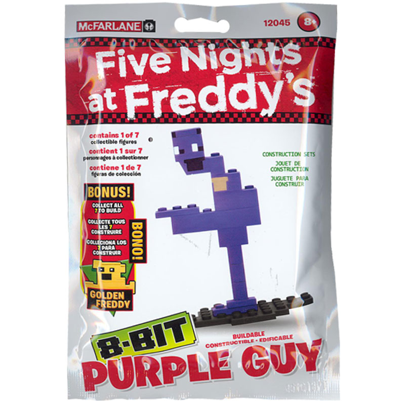 McFarlane Toys - Five Nights at Freddy's - 8-Bit Buildable Figure - PURPLE GUY