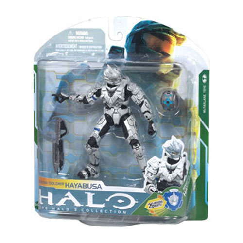 McFarlane Toys Action Figure - Halo 3 Series 5 - SPARTAN SOLDIER HAYABUSA (White)