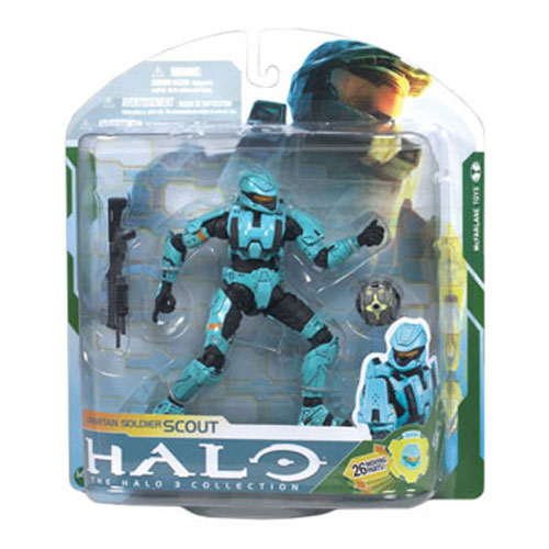 McFarlane Toys Action Figure - Halo 3 Series 5 - SPARTAN SOLDIER SCOUT (Cyan)