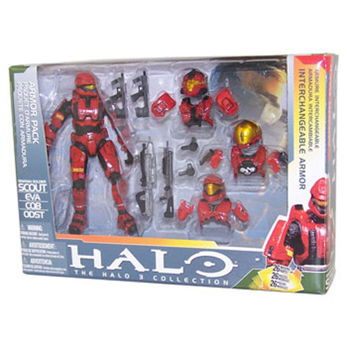 McFarlane Toys Action Figure - Halo 3 Deluxe - HALO SCOUT DELUXE ARMOR PACK (RED)