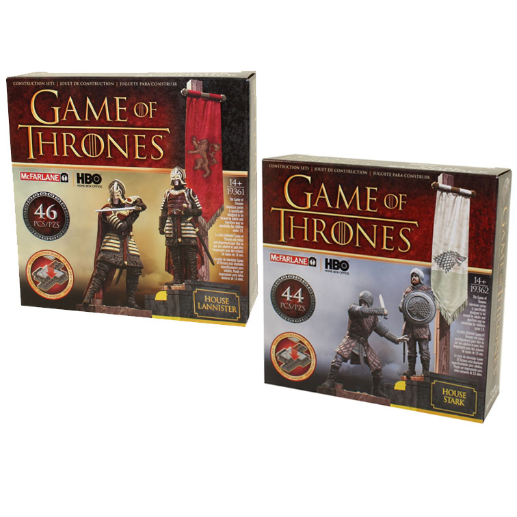 McFarlane Toys Building Sets - Game of Thrones Series 1 - BANNER PACKS SET OF 2