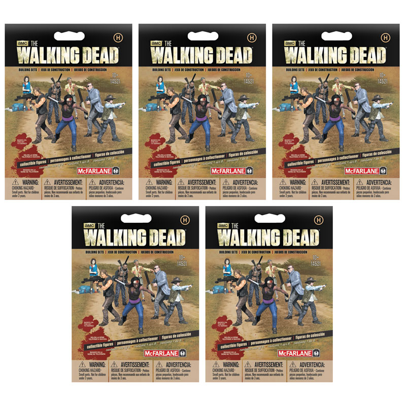 McFarlane Toys Building Sets - The Walking Dead Series 1 - BLIND PACKS (5 Pack Lot)