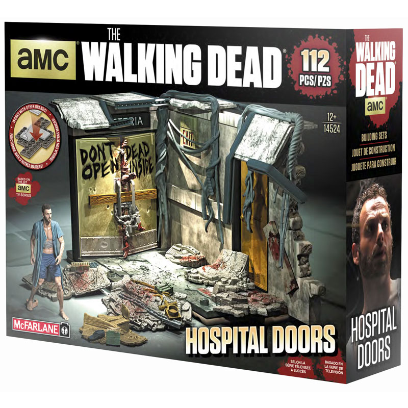 McFarlane Toys Building Sets - The Walking Dead - HOSPITAL DOORS (112 Pieces)