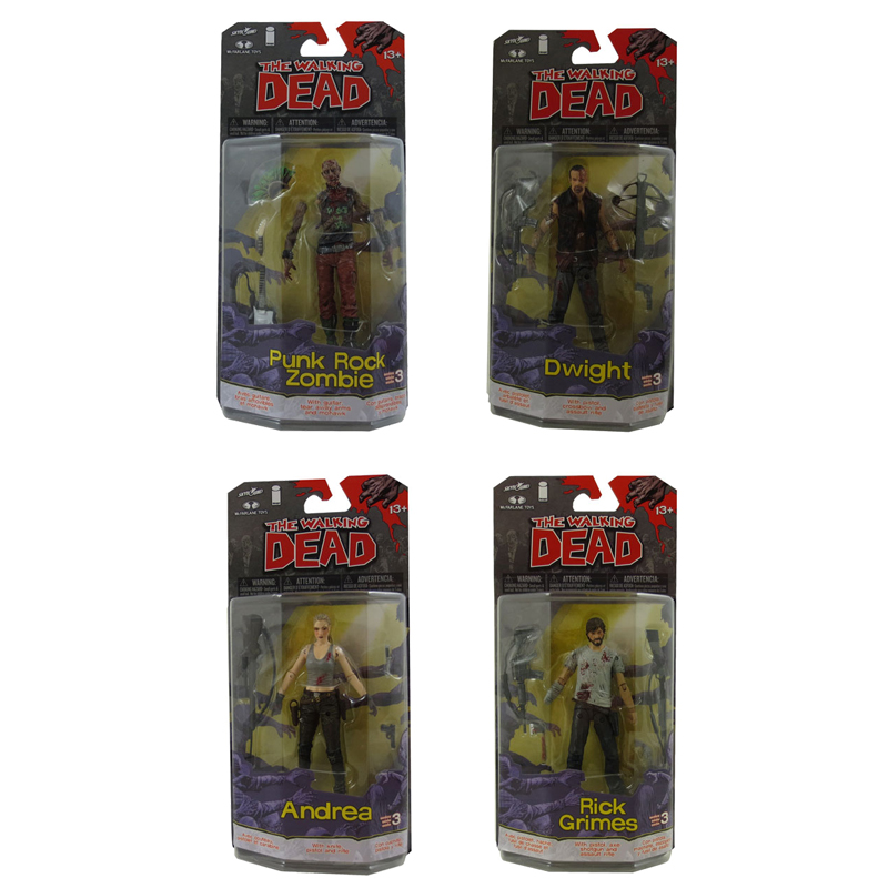 McFarlane Toys Action Figure - The Walking Dead Comic Book Series 3 - SET OF 4