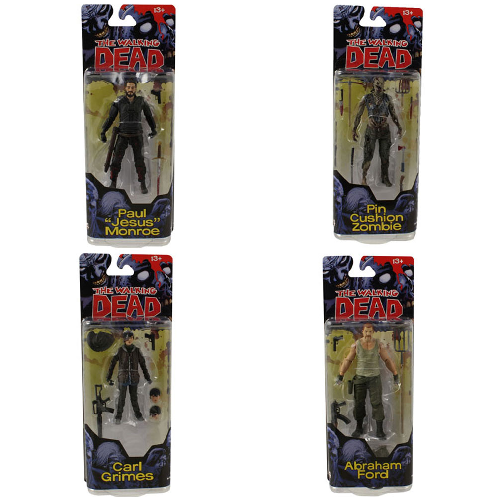 McFarlane Toys Action Figure - The Walking Dead Comic Book Series 4 - SET OF 4