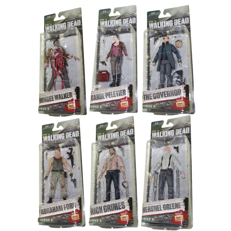 McFarlane Toys Action Figure - The Walking Dead AMC TV Series 6 - SET OF 6