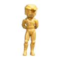 McFarlane Toys Action Figure - Halo Avatar Figures Series 1 - GOLD MASTER CHIEF (2.5 inch)