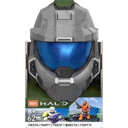 MEGA Construx - Halo Micro Action Figure Set - FIESTA (Silver Helmet)(62 Pieces) HDP54