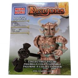 Mega Bloks - Dragons Collectible Figure - KNIGHT with Axe (3 Pieces) #99652