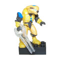 Mega Bloks - Halo Micro Action Figure - Series 3 - YELLOW COVENANT ELITE PILOT