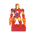 Mega Bloks - Marvel Micro Action Figure - Series 1 - IRON MAN (Battle Damaged)