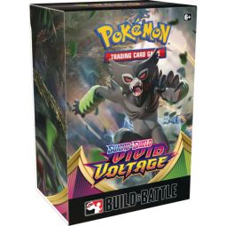 Pokemon Cards - Sword & Shield: Vivid Voltage Build & Battle BOX (4 Boosters, 23-Card Pack & more)