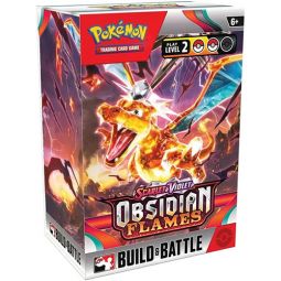 Pokemon Cards - Scarlet & Violet Obsidian Flames Build & Battle BOX (4 Boosters, 40-Card Deck & More