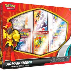 Pokemon Cards - ARMAROUGE EX PREMIUM COLLECTION (6 Packs, 3 Holos, 65 Sleeves & More)