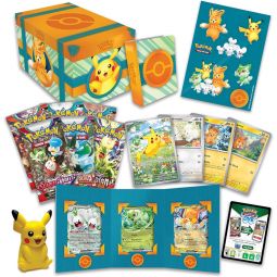 Pokemon Cards - PALDEA ADVENTURE CHEST [7 Foil Promos, 6 Packs, Stickers, Portfolio, Squishy]