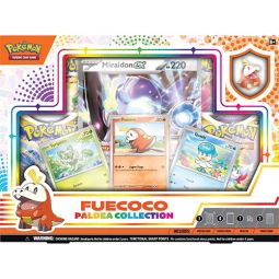 Pokemon Cards - Paldea Collection Box - FUECOCO (4 Packs, 1 Oversize Foil, 3 Foils, 1 Pin)