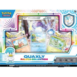 Pokemon Cards - Paldea Collection Box - QUAXLY (4 Packs, 1 Oversize Foil, 3 Foils, 1 Pin)