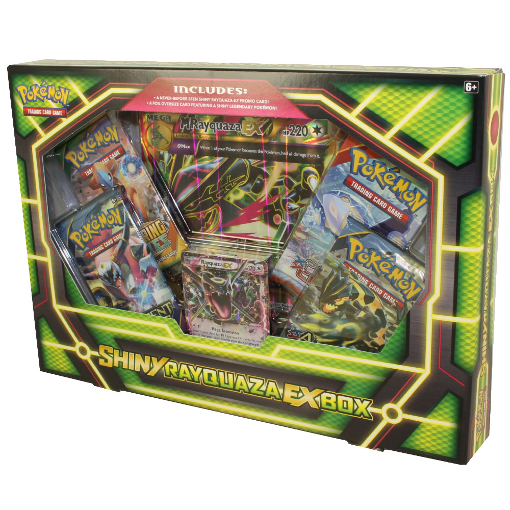 Pokemon Cards - SHINY RAYQUAZA EX BOX (4 Boosters, 1 Jumbo Foil, 1 Special Foil)