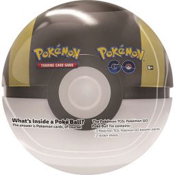 Pokemon GO 2022 Collectors Poke Ball Tin - ULTRA BALL (3 packs & 2 Sticker Sheets)