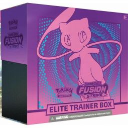 Pokemon Cards Sword & Shield Fusion Strike - ELITE TRAINER BOX (8 Packs, 65 Sleeves & More)