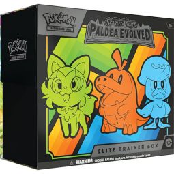 Pokemon Cards - Scarlet & Violet Paldea Evolved - ELITE TRAINER BOX (9 Packs, 65 Sleeves & More)