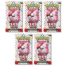 Pokemon Cards - Scarlet & Violet 151 - BOOSTER PACKS [5 Pack Lot]