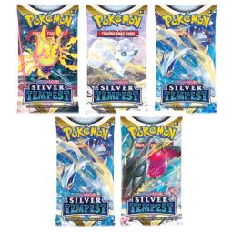 Pokemon Cards - Sword & Shield: Silver Tempest - BOOSTER PACKS (5 Pack Lot)