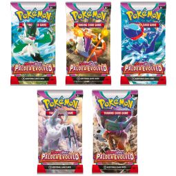 Pokemon Cards - Scarlet & Violet Paldea Evolved - BOOSTER PACKS (5 Pack Lot)