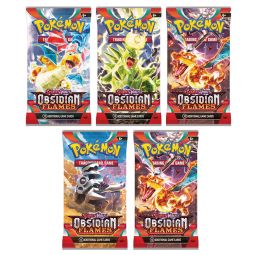 Pokemon Cards - Scarlet & Violet Obsidian Flames - BOOSTER PACKS (5 Pack Lot)