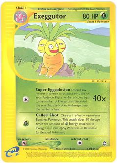 Pokemon Card - Aquapolis 12/147 - EXEGGUTOR (rare)