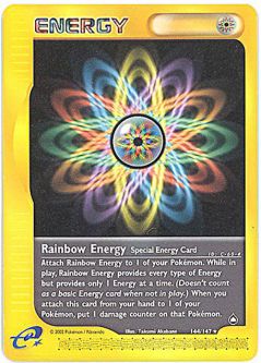 Pokemon Card - Aquapolis 144/147 - RAINBOW ENERGY (rare)