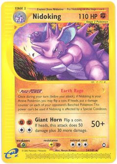 Pokemon Card - Aquapolis 24/147 - NIDOKING (rare)