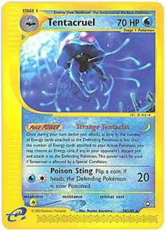 Pokemon Card - Aquapolis 38/147 - TENTACRUEL (rare)