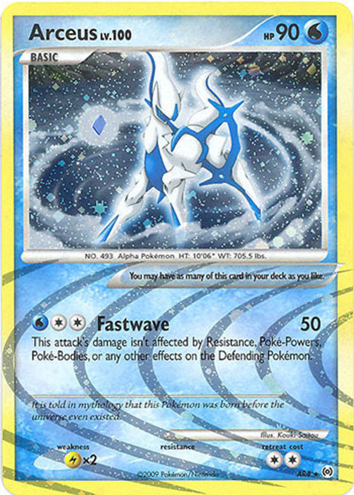Pokemon Card - Arceus AR4 - ARCEUS Lv.100 (holo-foil)