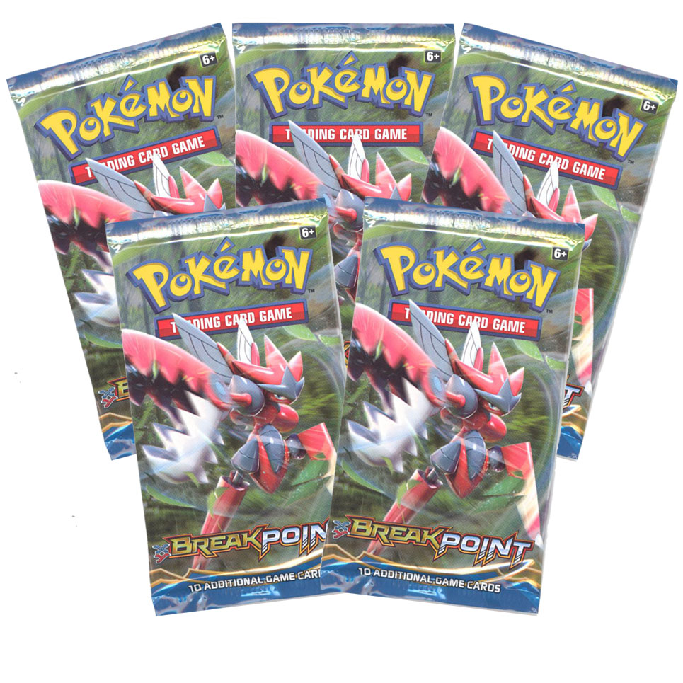 Pokemon Cards - XY BREAKpoint - Booster Packs (5 Pack Lot)