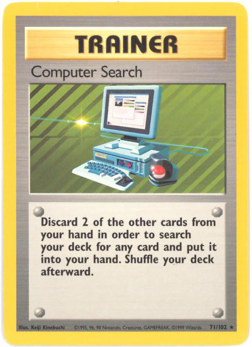 Pokemon Card - Base 71/102 - COMPUTER SEARCH (rare)