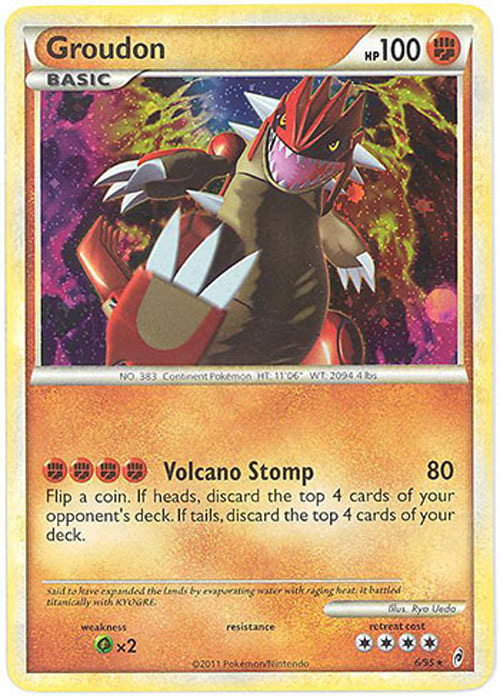 Pokemon Card - Call of Legends 6/95 - GROUDON (holo-foil)