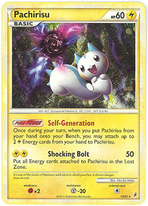 Pokemon Card - Call of Legends 18/95 - PACHIRISU (holo-foil)